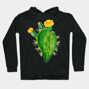 Yellow cactus flower with thorns Hoodie